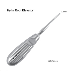 เครื่องมือถอนรากฟันแบบแมนนวล Ergonomic Hylin ขนาด 3.6 มม. ผลิตจากสแตนเลสโดย Roboz Tech ประเทศปากีสถาน - Product Image 1