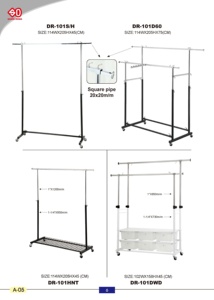 taiwan custom made display <b>rack</b> <b>drying</b> <b>rack</b> cloth <b>rack</b> cloth hanger stand wholesale clothing display <b>racks</b> - Product Image 4
