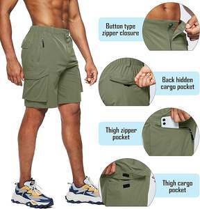 Shorts de randonnée pour hommes, séchage rapide, multi-poches, pour la pêche, le camping et les loisirs - Product Image 4