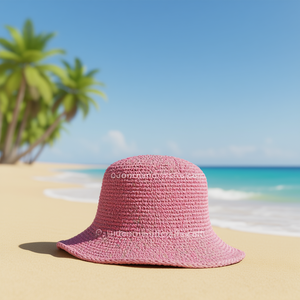 Chapeau Bob en Chanvre Uni pour Femme - Product Image 3
