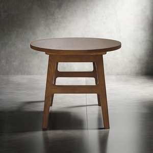 โต๊ะข้างทำจากไม้ยางพาราทนทานสำหรับห้องนั่งเล่นโต๊ะปลายดีไซน์ทันสมัยทำจากโรงงานเวียดนามโดยตรง - Product Image 1