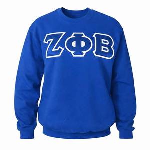 Sudadera de Cuello Redondo para Hombre, de Algodón y Forro Polar, para Invierno, Colores Personalizados, Parches Bordados Zeta Hi Beta Theta Psi, Estilo Casual - Product Image 2