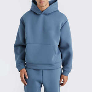 Survêtements pour hommes de haute qualité 100% coton, vêtements de sport en molleton personnalisés, ensemble de jogging uni, survêtement surdimensionné - Product Image 1