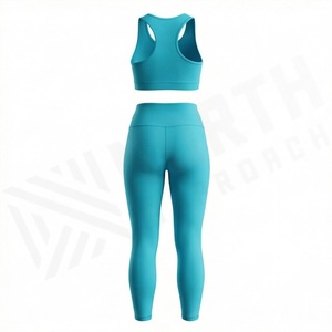 New Yoga Sets Fitness Women Backless Gym Padded Two Piece Training <b>Workout</b> Scrunch <b>Jumpsuit</b> Athletic Activewear Clothing - Product Image 2