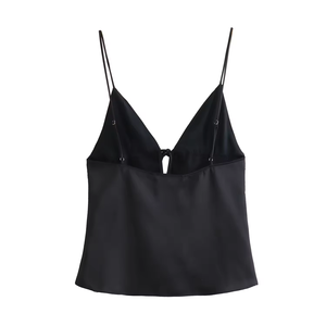 Top Halter Personalizado de Verano para Mujer, Cuello Redondo, con Tela de Lona de Spandex/Poliéster, Transpirable y de Secado Rápido - Product Image 6