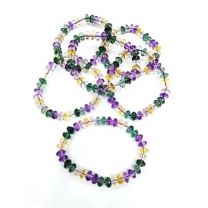 Natural Multi Amentrine Facetted Tire Beads <b>Bracelet</b> Gorgeous Pieces <b>Healing</b> Semi-Precious Stone Crafts <b>Bracelets</b> - Product Image 4