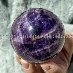King Gems offre une sphère sculptée en améthyste naturelle de haute qualité pierre précieuse en cristal décorative pour la maison saine pour l'amour de la méditation - Product Image 5