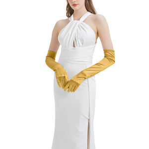 ถุงมือยาวสำหรับเจ้าสาว ดีไซน์คลาสสิก คุณภาพสูง ป้องกันขนร่วง สวยงาม สง่างาม เหมาะสำหรับการเดินทางและงานต่างๆ - Product Image 5