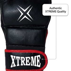 Guantes de MMA de cuero con dedos abiertos, guantes de protección para entrenamiento de MMA, equipo de entrenamiento de MMA para kickboxing y entrenamiento. - Product Image 3