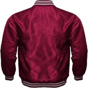 Chaqueta Varsity de Piloto Personalizada con Bordado, Ecológica, Reversible, Estilo Urbano, de Lana/Poliéster, Cortavientos de Otoño para Hombre, con Forro de Algodón - Product Image 1