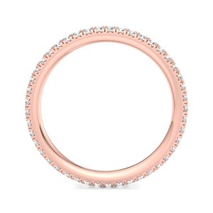 Anillo de lujo en oro rosa, oro blanco y oro amarillo con diamante solitario certificado por IGI, diseño moderno para mujer, joyería fina. - Product Image 2