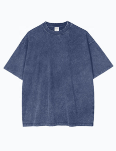 Nouveau T-shirt Homme 2026 en Polyester/Coton de Haute Qualité, Style Streetwear Vintage Délavé à l'Acide, Coupe Classique, Séchage Rapide, Impression Personnalisée Lettres - Product Image 3