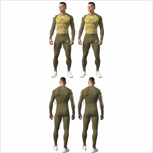 2026 Spring Season Custom Made Fitness Wear Breathable <b>Men</b> Rash Guard Sets Best Manufacturer <b>Men</b> Rash Guard Sets - Product Image 6