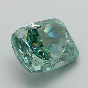 Diamante Verde Sintético Cultivado en Laboratorio, Corte Cojín Alargado, de 1.00 CT a 5.00 CT, Certificado, Claridad VVS VS - Product Image 3