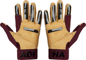 Gants de frappe de baseball en cuir de qualité supérieure, tailles et couleurs personnalisables, fermeture à scratch, gants de grande qualité de chez Adiha Impex - Product Image 4