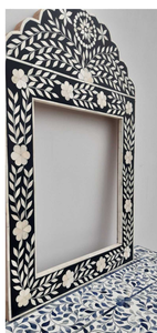 Handmade Ivory Color Bone Inlay Eco-Friendly Durable <b>Lightweight</b> Industrial Design Framed Customizable Wall <b>Mirror</b> Office Use - Product Image 4