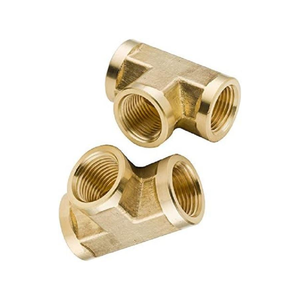 Raccord en T en laiton de qualité industrielle, joint coudé robuste et de précision, connecteur de tuyauterie conçu pour des performances durables - Product Image 2