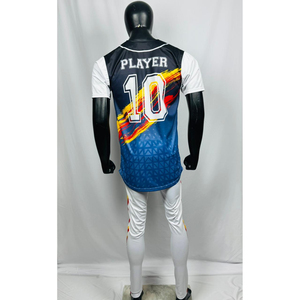 Men's 2026 Best <b>Baseball</b> Uniform Supplier Breathable Comfortable Eco-Friendly 100% Polyester Fabric <b>Set</b> Style with Your Own Logo - Product Image 2