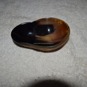 Ventes chaudes : Bol en corne poli vintage, coupe d'angle, écologique, réutilisable, vaisselle de fête, multifonctionnel, présentoir, rangement alimentaire - Product Image 1