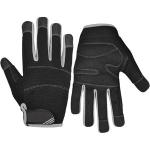 Gants de mécanicien électriques en cuir croûte de haute qualité, résistants à la chaleur, imperméables, hiver, personnalisables OEM pour la construction - Product Image 1