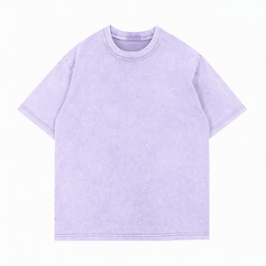 Camiseta Rosa Oversize de Algodón de Manga Corta con Cuello Redondo, Estilo Casual para Hombre, Tejido Jersey, Color Sólido, Corte Holgado - Product Image 4