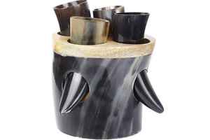 Auténtico Cuerno Vikingo Artesanal Ecológico para Beber, Material Orgánico Pulido Estilo Animal para Cerveza y Hidromiel - Temática Vikinga Única - Product Image 4