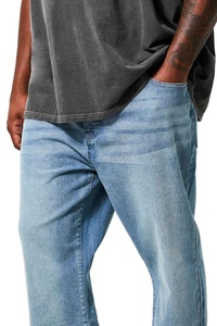 Jean baggy vintage coupe droite ample avec poches géantes, design 2026, personnalisable avec logo, pour homme - Product Image 3