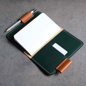 Portable Leather Travel Passport <b>Wallet</b> Multi-Card Slots Notebook Cover Travel <b>Document</b> Organizer Card Slots Pen Loop for Men - Product Image 2