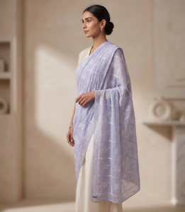 AHE Venta al por Mayor, Chal Islámico Estilo Dubái de Algodón Voile Dorado Floral, Bordado con Pedrería, Ligero, Transpirable y Suave, Hiyab para Uso Diario - Product Image 2