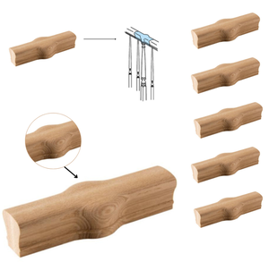 Tapa de extremo para pasamanos de madera 2-1/4 X 2-3/8 X 1-1/2, ajustable, montada en el suelo, para barandillas de escalera rústicas, diseño de transición - Product Image 1