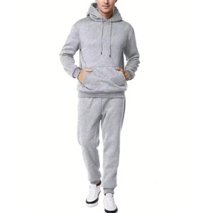 Nouveaux ensembles de survêtements décontractés pour hommes – Sweat-shirts et pantalons slim unis à manches longues – Nouveaux ensembles de jogging personnalisables - Product Image 3