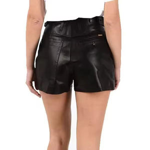 Nouveau design, faible MOQ, short en cuir entièrement personnalisé, fabriqué professionnellement, short de motard pour femmes, taille plus disponible - Product Image 2