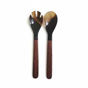 Natural Horn Spoon Cutlery for Restaurant Natural Ox & Buffalos Horn Flatware <b>Tabletop</b> Serving Spoon Long Handle Minimalist - Product Image 1