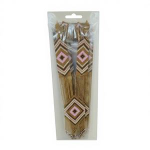 Collar de Cuentas de Vidrio Hechas a Mano con Cuentas de Semillas, Disponible en Varios Colores, Precio de Exportación, Venta al Por Mayor - Product Image 1