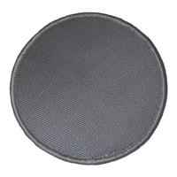 Patch en tissu denim sergé Dreadmark Circle avec bordure Merrow, feutre non tissé fait main, crochets et boucles à coudre, pour textiles de maison vierges