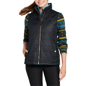 Gilet matelassé en nylon personnalisable pour femme grande taille, décontracté, à capuche, chaud pour l'hiver, sans manches, respirant, OEM - Product Image 2