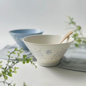 Lintu 180 Multi-<b>Bowl</b> Japanese Mino-Yaki Porcelain Tableware <b>Microwave</b> Safe <b>with</b> <b>Lids</b> - Product Image 1