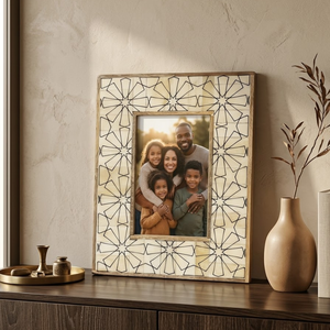 Decorative Bone Inlay Photo <b>Frame</b> <b>4x6</b> Inch | Luxury Handcrafted Carved Picture <b>Frame</b> for Home Interior, Office & Gifting - Product Image 5
