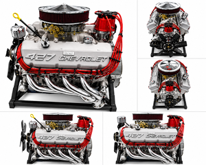 Moteur V8 454 de type crate, essence, 7,0 L, refroidi par eau, bloc long, pour remplacement et réparation, performance GM, Chevrolet 427 Big Block - Product Image 6