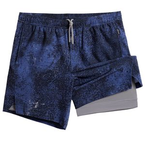 Shorts de sport deux pièces pour hommes, pantalon d'entraînement fitness, basketball, course à pied, 2 en 1, séchage rapide, short d'entraînement serré, shorts de fitness en plein air - Product Image 1