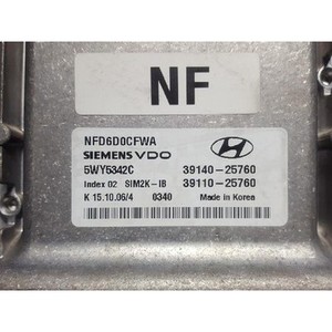 Unité de commande moteur d'occasion GENUINE 3914025760 pour Hyundai Sonata NF 2004-2010 - Product Image 2