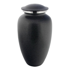 Urnes funéraires classiques en aluminium de haute qualité pour adultes, avec finition métallique verte, pour cendres humaines. - Product Image 4