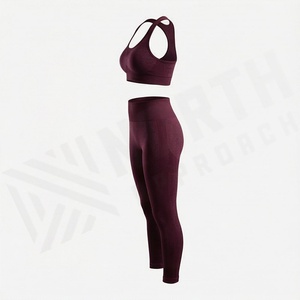 Leggings de yoga sans couture pour femme, personnalisables avec logo, de qualité supérieure, pour la gym, l'entraînement, le fitness, les activités sportives et les vêtements de sport. - Product Image 3
