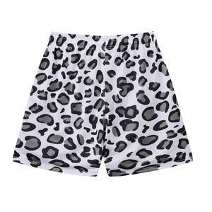 Shorts en mesh à sublimation graphique, imprimé léopard, séchage rapide, respirant, polyester, au-dessus du genou, pour entraînement de basketball, homme - Product Image 2