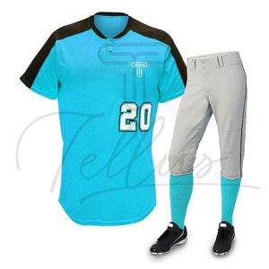 Good Quality Hot Selling Short Printed Baseball Uniforms 100% Polyester Custom Team Name Unisex Adult Breathable Plus Size - Product Image 6