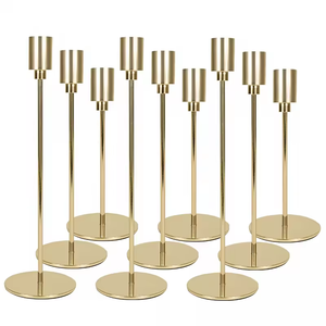 Nuevo Candelabro Geométrico Dorado con Base de Metal de Latón, Decoración para el Hogar, Resistente al Calor - Product Image 5