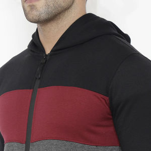 Conjunto Deportivo para Hombre en Negro, Gris y Rojo, Sudadera con Cremallera Completa y Pantalones Jogger Ajustados, Ropa Deportiva para Entrenamiento, Conjunto Personalizado - Product Image 5