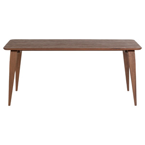 Table à manger en bois de manguier massif de style moderne du milieu du siècle, 6 places, avec pieds en bois, style européen, table en bois de manguier - Product Image 6