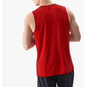 Débardeur violet sans manches pour homme avec imprimé palmier, col rond, décontracté, respirant, en coton tricoté, pour l'entraînement - Product Image 5