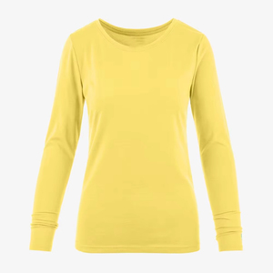 Camisetas de Manga Larga Personalizadas de Algodón para Mujer, Camiseta Interior para Enfermera, Color Sólido, Elástica, Suave - Product Image 1